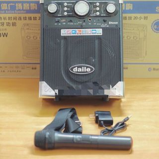 LOA KÉO MINI BLUETOOTH DAILE S8 TANG 1 MIC KO DAY AM THANH CUC HAY