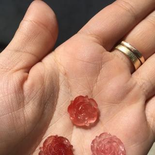 hoa mẫu đơn thạch anh tóc đỏ - 124