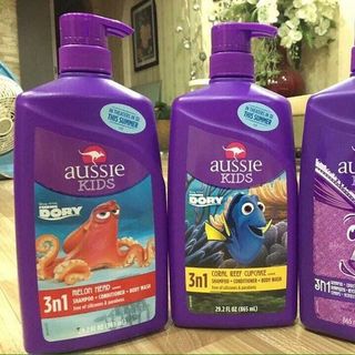 Dầu gội xả tắm dành cho trẻ em 3 in 1- Aussie Kids Shampoo Conditioner Body Wash 865ml
