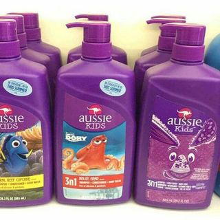 Dầu gội xả tắm dành cho trẻ em 3 in 1- Aussie Kids Shampoo Conditioner Body Wash 865ml