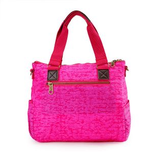 Túi xách hai hộp Kipling vải wax màu hồng tím