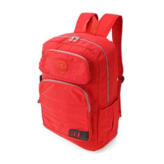 Balo Kipling nhiều ngăn loại lớn màu đỏ