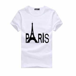 Áo thun cotton hình paris