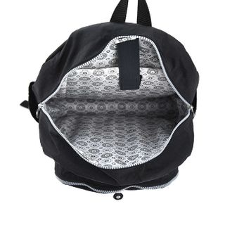 Balo Kipling dây kéo giữa màu đen