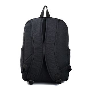 Balo Kipling dây kéo giữa màu đen
