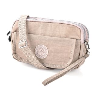 Cháy hàng Túi đeo chéo Kipling tiện dụng màu kem đậm