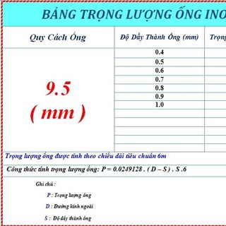 ỐNG INOX 201 - 95 mm