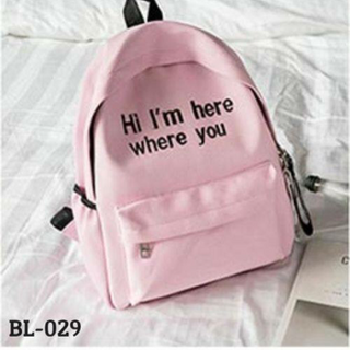 Balo học sinh Hi Im here where you BL-029