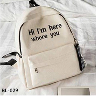 Balo học sinh Hi Im here where you BL-029
