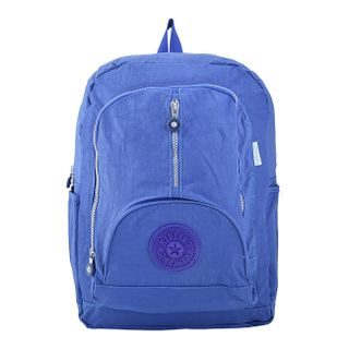 Balo Kipling dây kéo giữa loại lớn - xanh