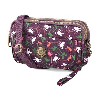 Túi đeo chéo Kipling khỉ 3 ngăn M1