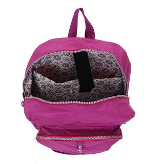 Balo Kipling dây kéo giữa loại lớn - tím