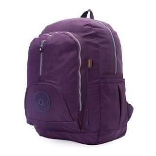 Balo Kipling dây kéo giữa màu tím đậm