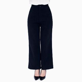 Quần tây ống suông cạp cao