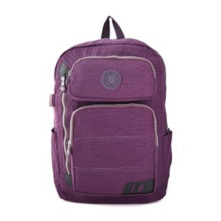 Balo kipling nhiều ngăn tiện dụng màu Tím
