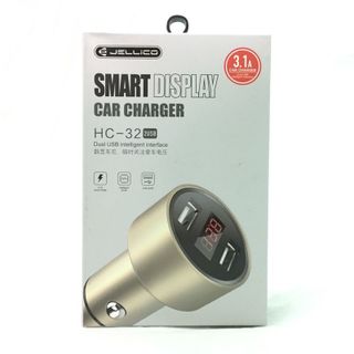 JELLICO - Cóc sạc xe hơi 2 cổng USB - Có LCD - HC32