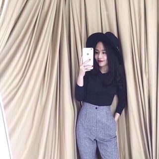 Quần baggy muối tiêu
