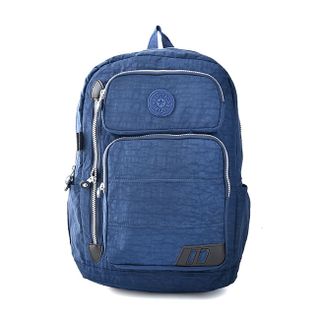 Balo kipling nhiều ngăn tiện dụng màu xanh