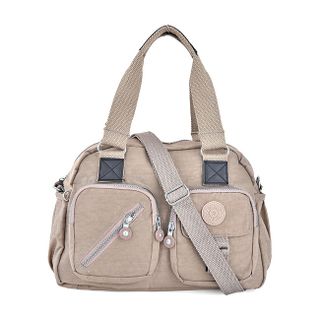 g121959 Túi xách Kipling hai hộp trước màu xám