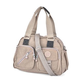 g121959 Túi xách Kipling hai hộp trước màu xám