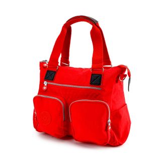 Túi xách hai hộp Kipling vải thường màu đỏ