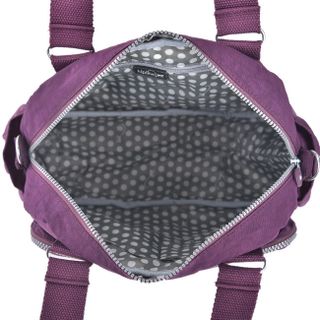 Túi xách Kipling hai hộp trước màu tím