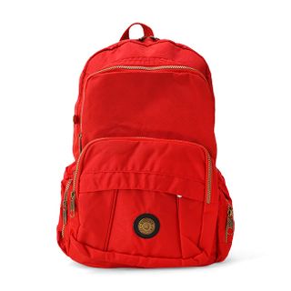 Balo Kipling dây kéo màu đỏ