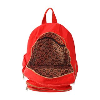 Balo Kipling dây kéo màu đỏ