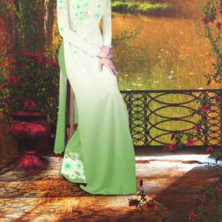 Vải áo dài in hình 3dlụa nhật