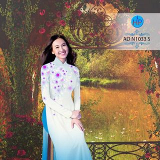 Vải áo dài in hình 3dlụa nhật