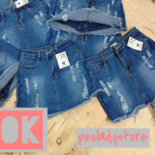 Quần Váy Jeans - Quần váy tuyết