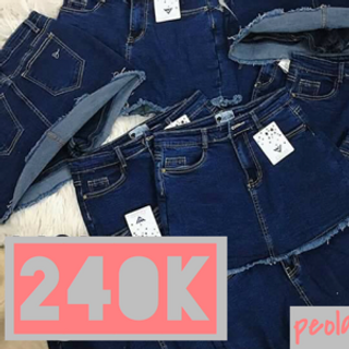 Quần Váy Jeans - Quần váy tuyết