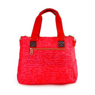 Túi xách hai hộp Kipling vải wax màu đỏ