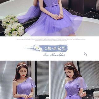 Đầm Xòe Tiểu Thư Tay Loa