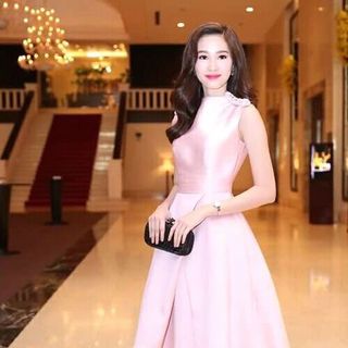 Đầm Xòe Dự Tiệc Tà Xéo