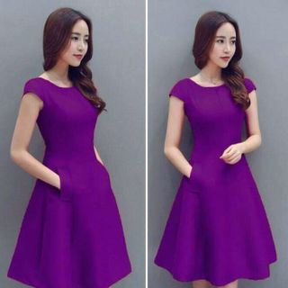 Đầm Xòe Phối Túi