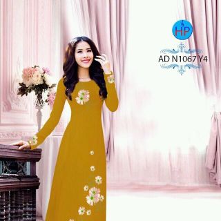 vải áo dài lụa nhật in hình 3d