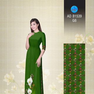 vải áo dài lụa nhật in 3d