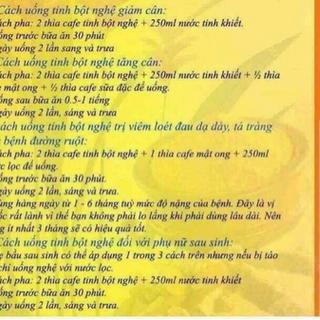 Bỏ sỉ viên tinh bột nghệ mật ong