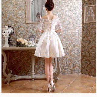 Đầm Xòe Xếp Li Trễ Vai