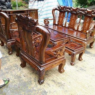 Bộ Bàn Ghế Tràm Lục Lõi Tay 10