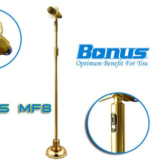 Micro karaoke đứng Bonus Audio MF8 không dây chuyên nghiệp