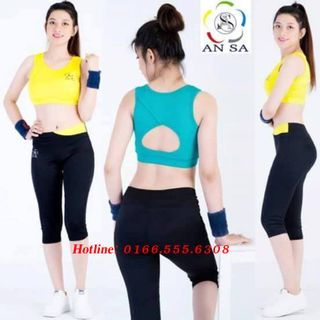 Bộ đồ lửng thể thao nữ khoét giọt nước