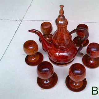 Bộ Bình trà gỗ hương - 100