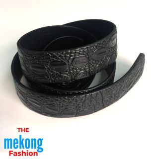 MEKONG-Dây lưng da BÒ không đầu khóa