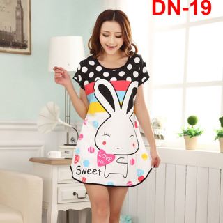 Đầm ngủ hoạt hình Thỏ sweet DN-19