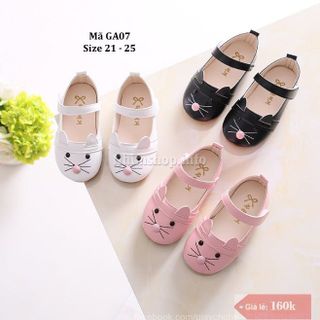 Giày Búp Bê Cho Bé Gái 1 - 3 Tuổi Hình Mèo Ngộ Nghĩnh GA07 giá sỉ