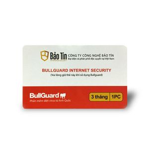 Phần mềm diệt virus BullGuard Internet Security 1 năm 1 máy tính - BIS3M
