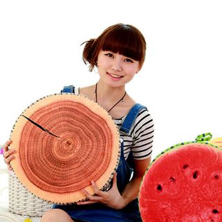 Gối in 3D hình thớ gỗ Big size 40cm