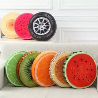 Gối in 3D hình thớ gỗ Big size 40cm